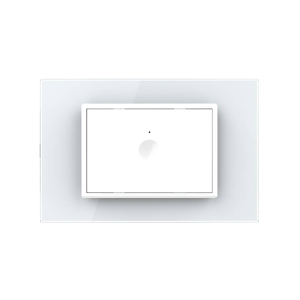 Intrerupator simplu cu touch Livolo cu rama din sticla, standard Italian - Serie noua — imaginea 2