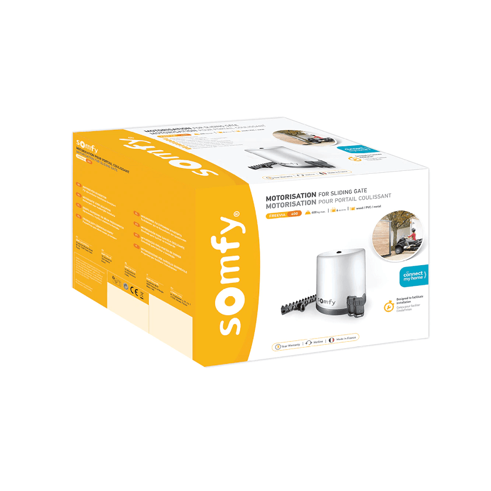 Kit automatizare pentru porti culisante Somfy FreeVia 400, Radio RTS, Control telecomanda / unitate Tahoma, Protectie IP44 — imaginea 3