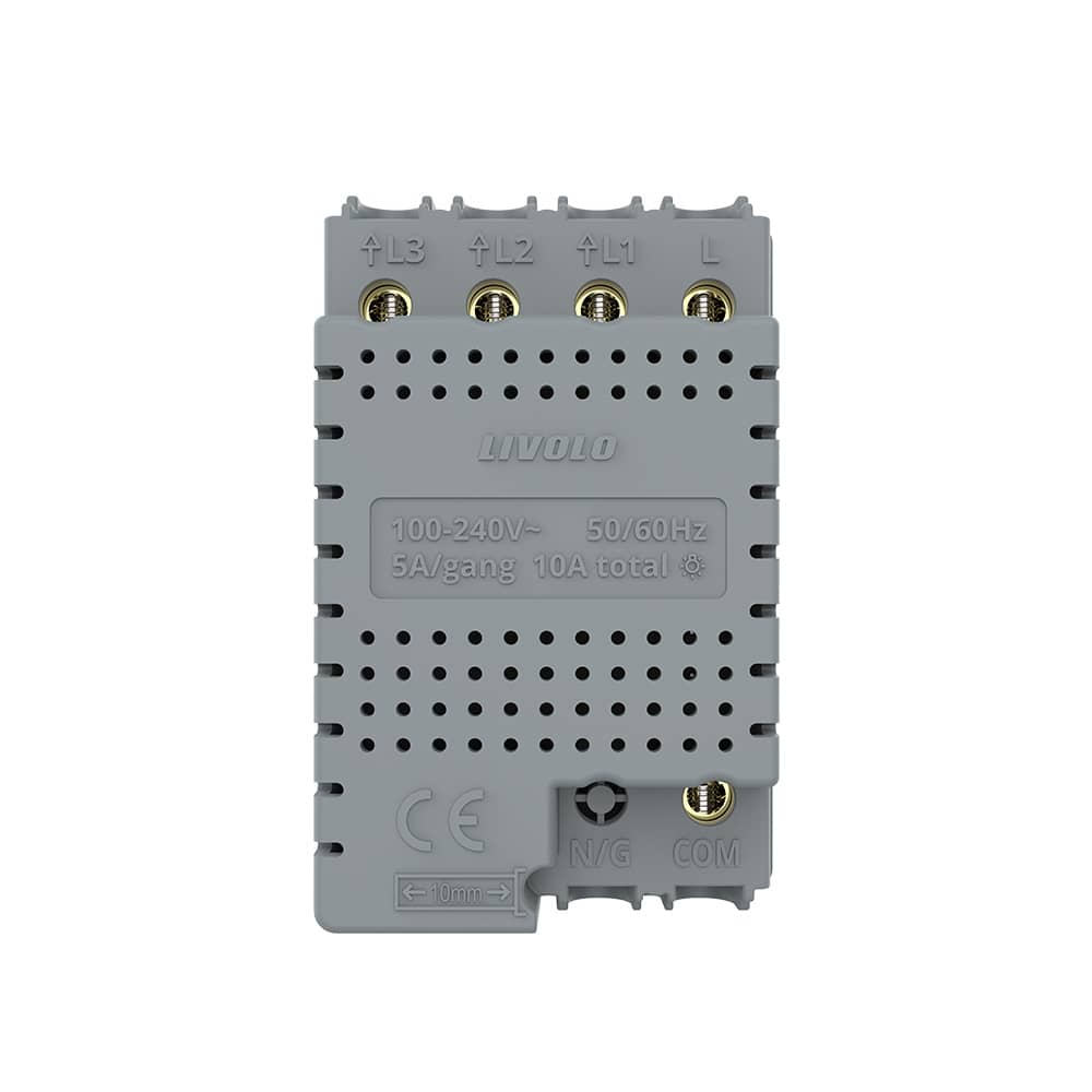 Modul intrerupator triplu cap scara / cap cruce cu touch Livolo, protocol ZigBee, standard Italian, Serie noua — imaginea 4