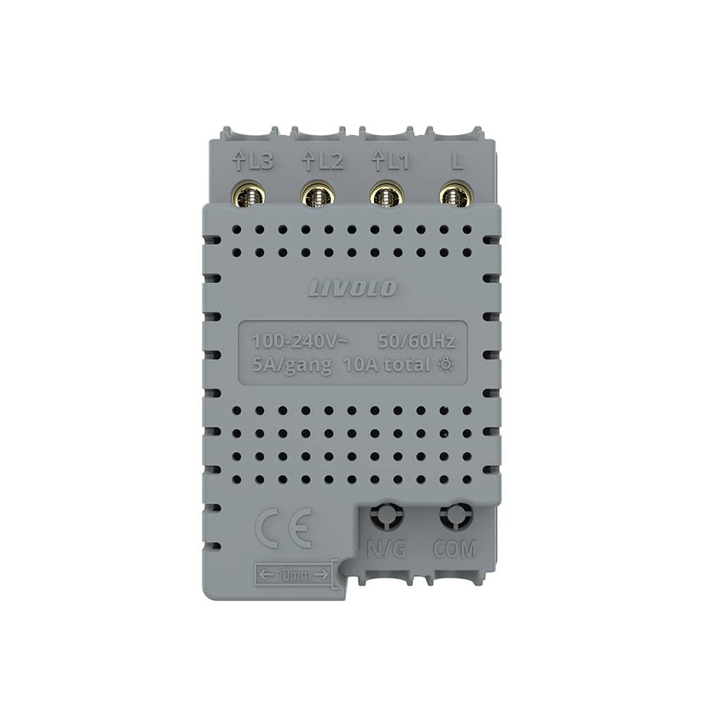 Modul intrerupator triplu cu touch Livolos, protocol ZigBee, standard Italian, Serie noua — imaginea 4