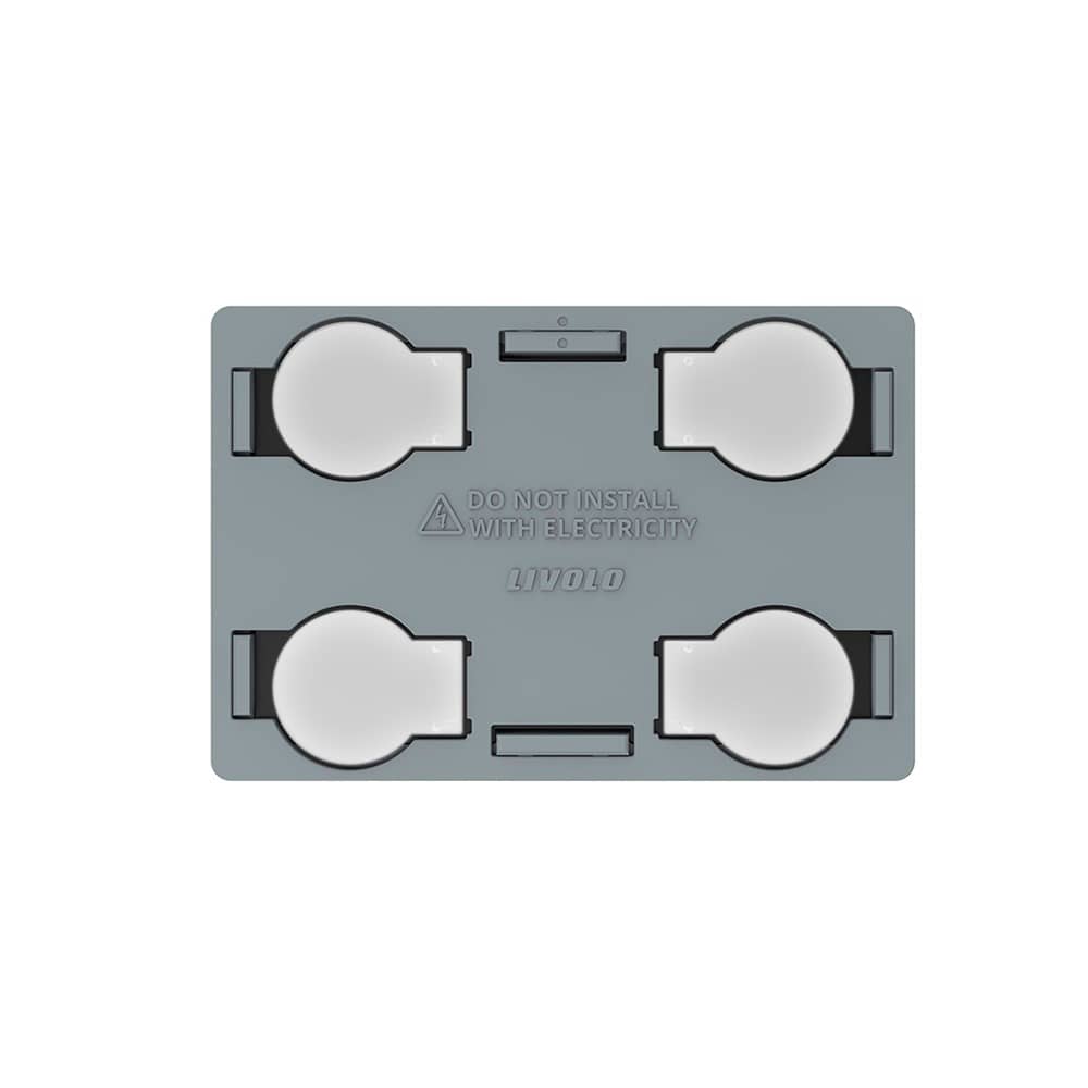 Modul intrerupator cvadruplu cu touch Livolo standard Italian — imaginea 1