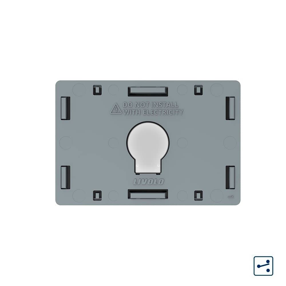 Modul intrerupator simplu cap scara / cruce cu touch Livolo, standard Italian — imaginea 1