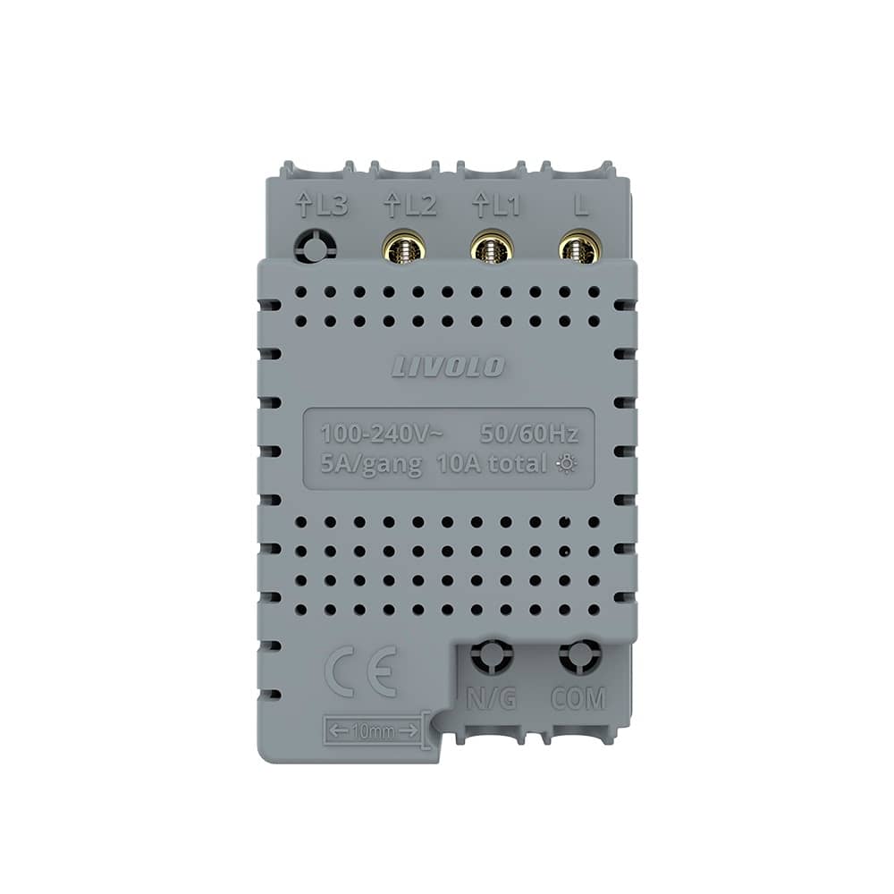 Modul intrerupator cu variator dublu cu touch Livolo, protocol ZigBee, standard Italian — imaginea 3