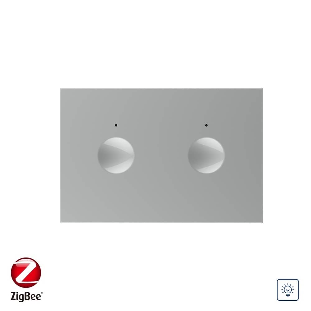 Modul intrerupator cu variator dublu cu touch Livolo standard Italian, protocol ZigBee, Serie noua — imaginea 1