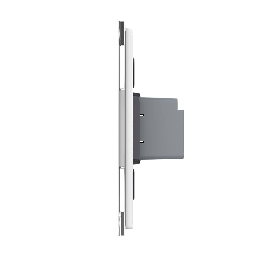 Intrerupator Simplu cu Touch Livolo cu Rama Din Sticla 1M - Serie Noua — imaginea 2