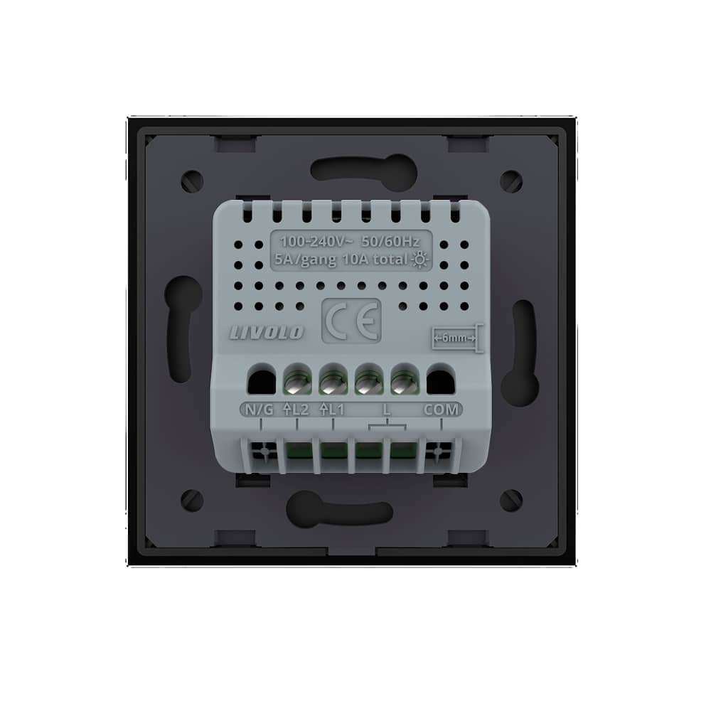 Intrerupator Dublu LIVOLO cu Touch din Sticla Securizata - Serie Noua — imaginea 4