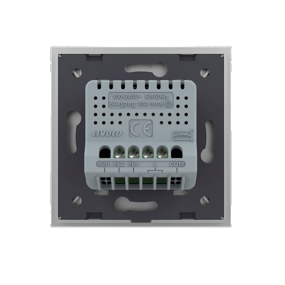 Intrerupator Dublu LIVOLO cu Touch din Sticla Securizata - Serie Noua — imaginea 4