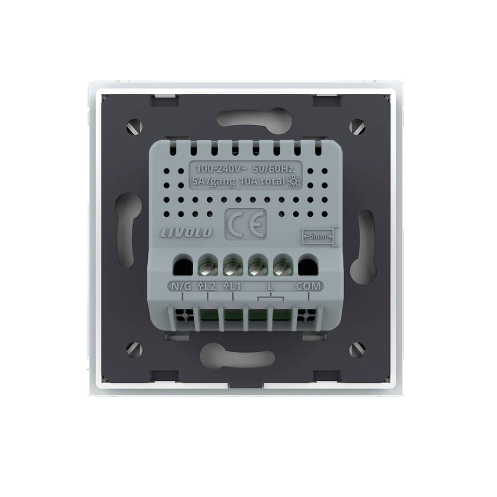 Intrerupator Dublu LIVOLO cu Touch din Sticla Securizata - Serie Noua — imaginea 4