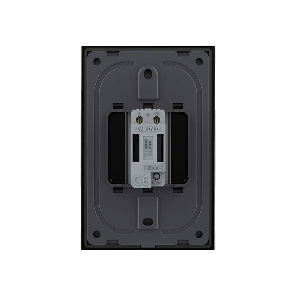 Intrerupator Simplu cu Touch Livolo cu Rama Din Sticla 1M - Serie Noua — imaginea 4