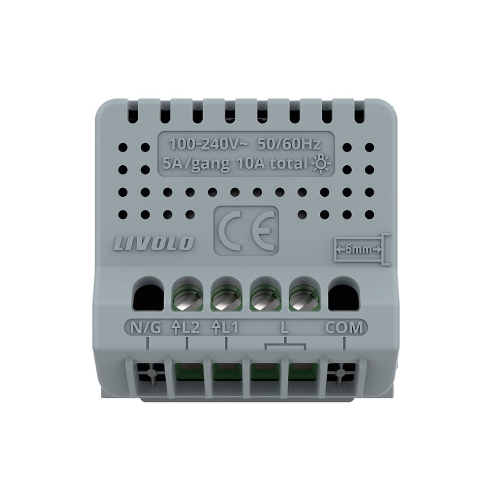 Modul Intrerupator Dublu cu Touch LIVOLO - Serie Noua — imaginea 4