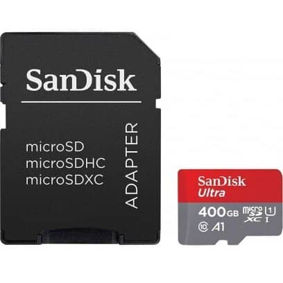 Card de memorie MicroSDXC SanDisk cu Adaptor SD, Memorie 400 GB — imaginea 2