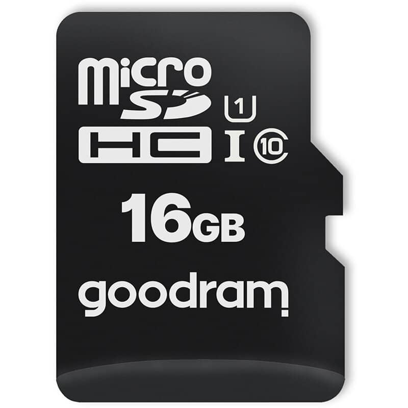 Card de memorie MicroSD Goodram cu Adaptor SD, Memorie 16 GB, Standard UHS-I — imaginea 1