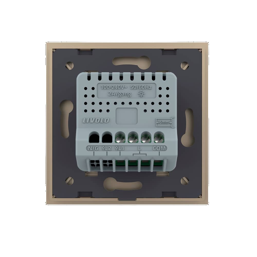 Intrerupator Simplu Cap Scara / Cruce cu Variator si Touch LIVOLO - Serie Noua — imaginea 4