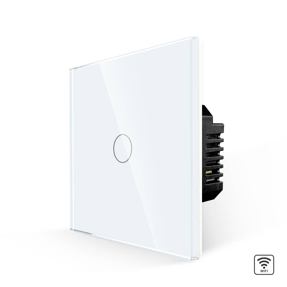 Intrerupator Simplu Wi-Fi cu Touch din Sticla LUXION — imaginea 1