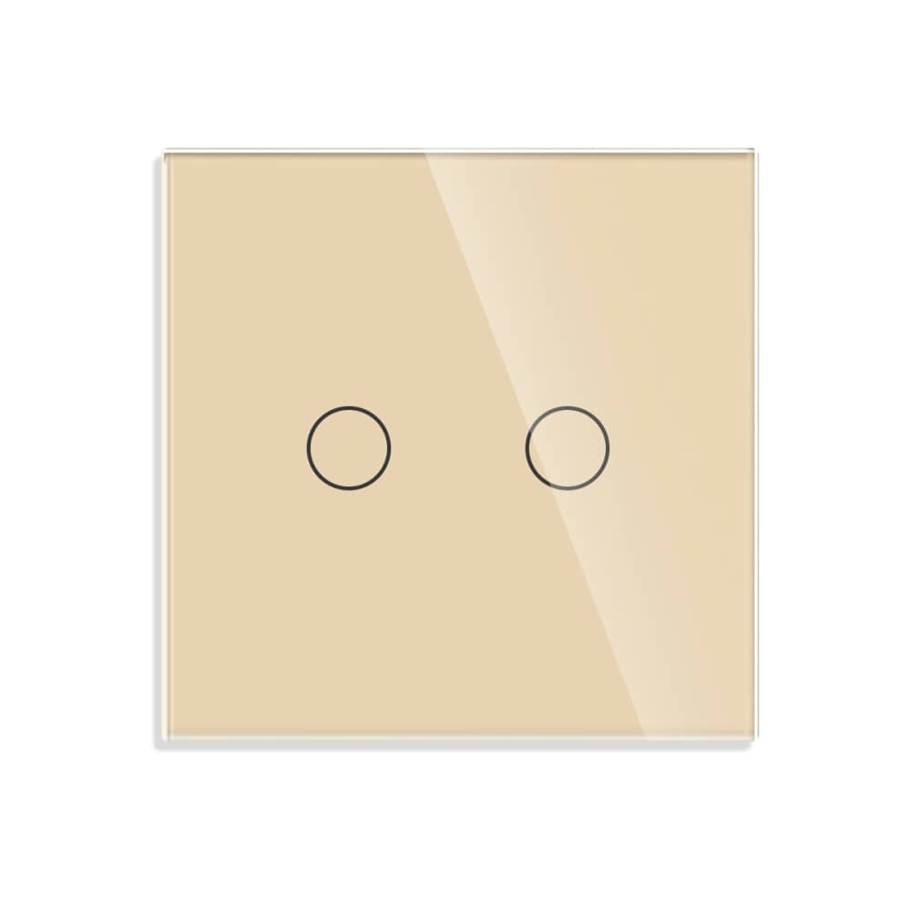 Intrerupator Dublu cu Touch din Sticla LUXION, 500W — imaginea 2