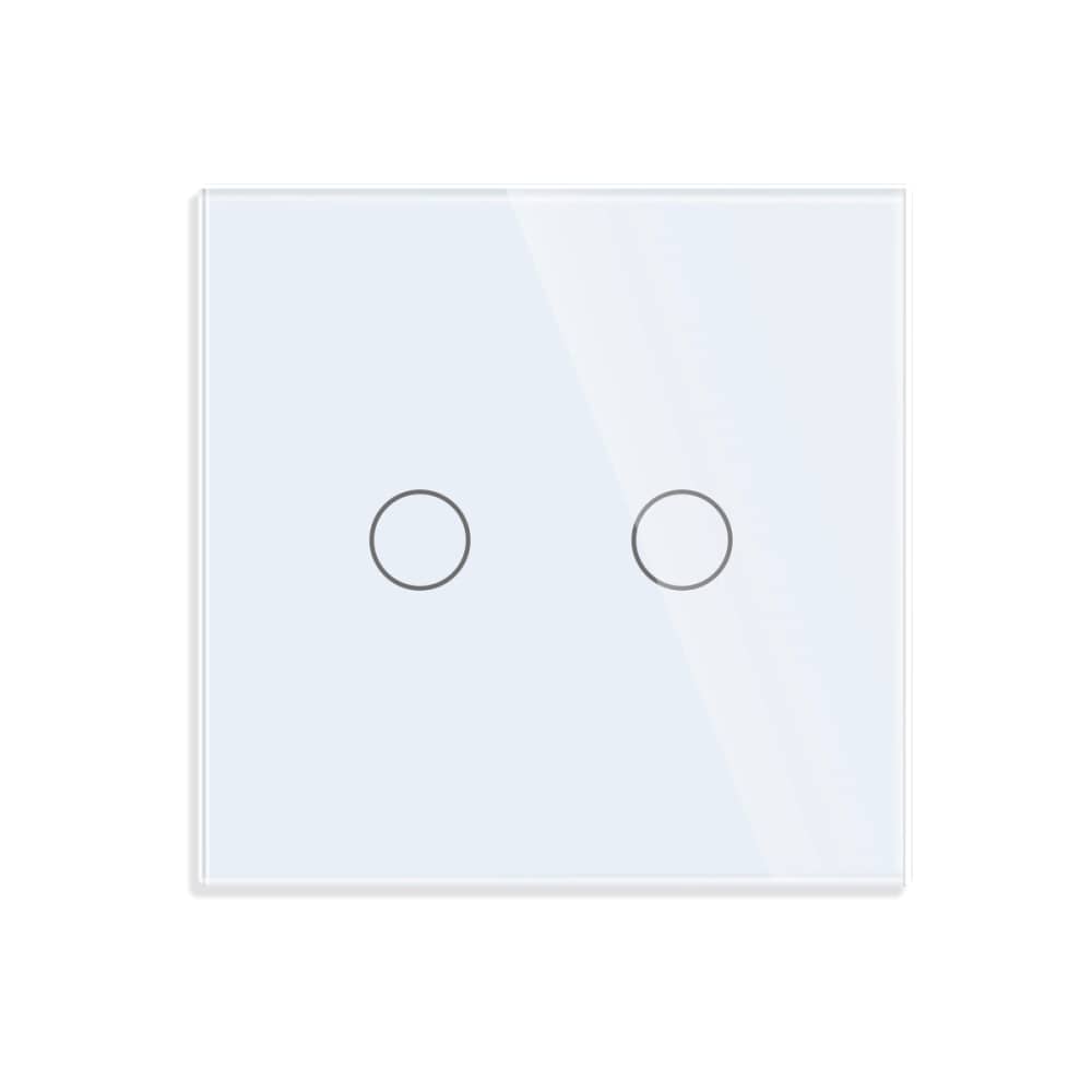 Intrerupator Dublu cu Touch din Sticla LUXION, 500W — imaginea 2