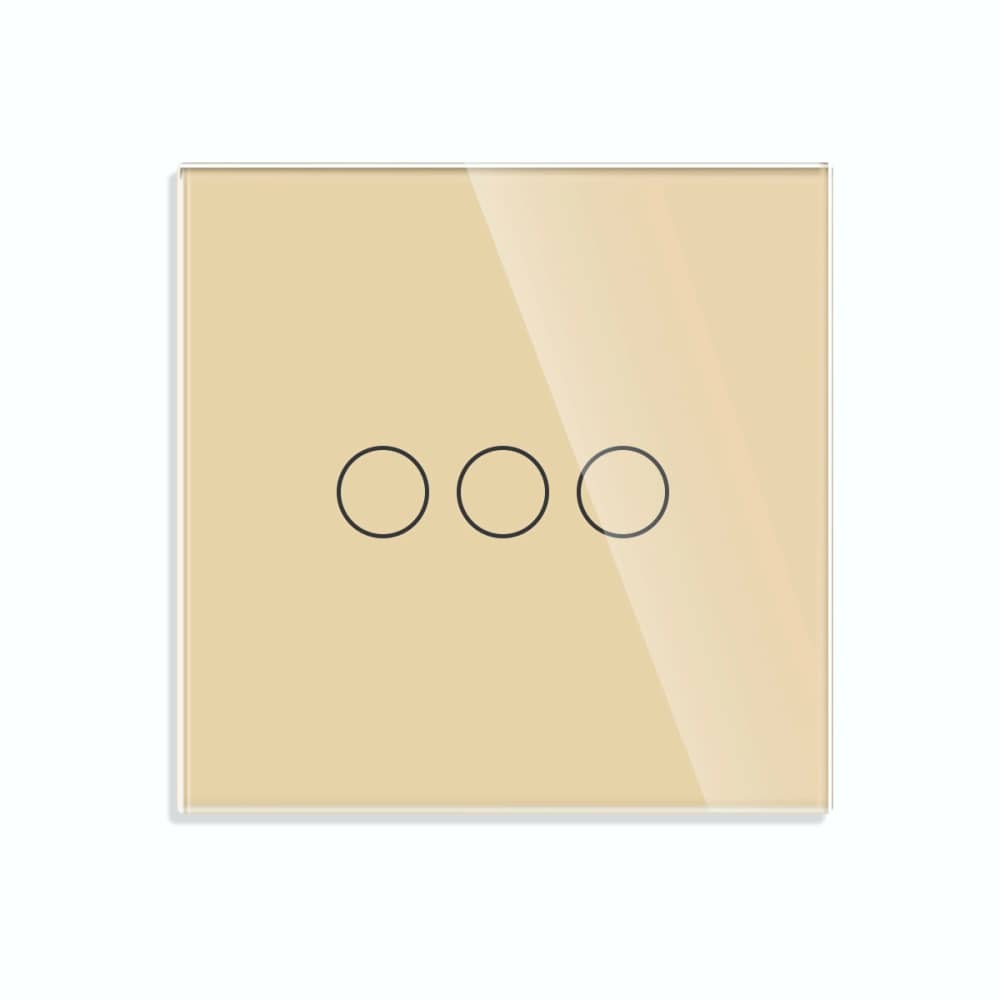 Intrerupator Triplu Wi-Fi cu Touch din Sticla LUXION — imaginea 2
