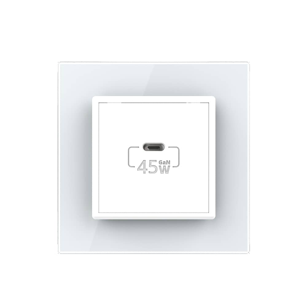 Priza USB Tip C Livolo cu Rama din Sticla — imaginea 2