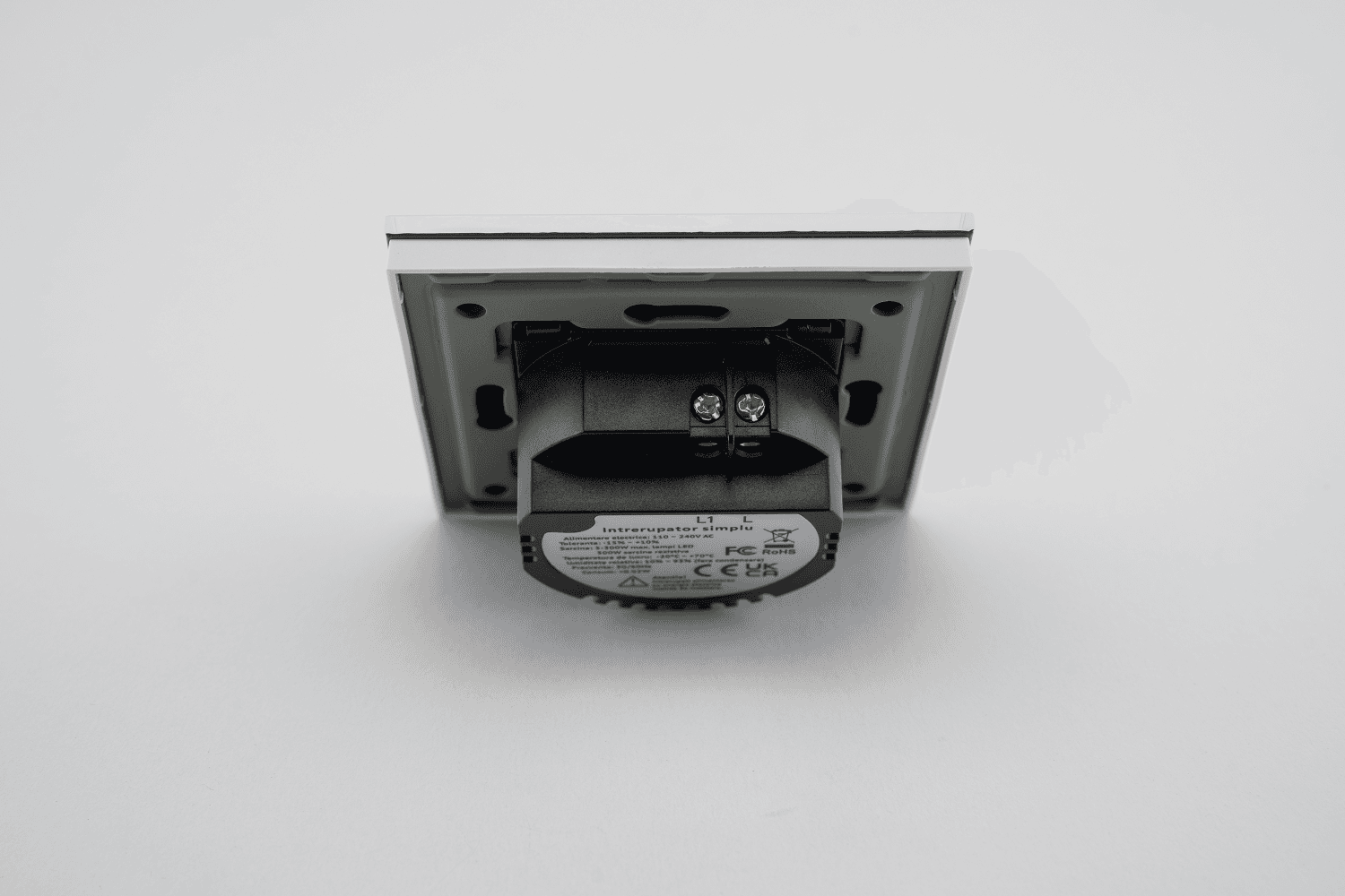 Intrerupator Simplu cu Touch din Sticla LUXION, 500W — imaginea 8