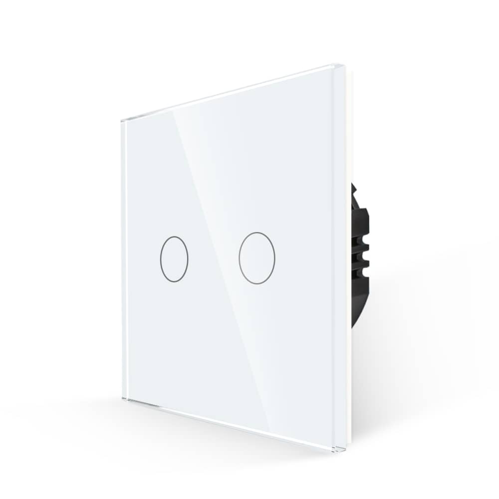 Intrerupator Dublu cu Touch din Sticla LUXION — imaginea 1