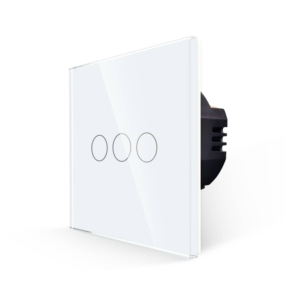Intrerupator Triplu cu Touch din Sticla LUXION — imaginea 1
