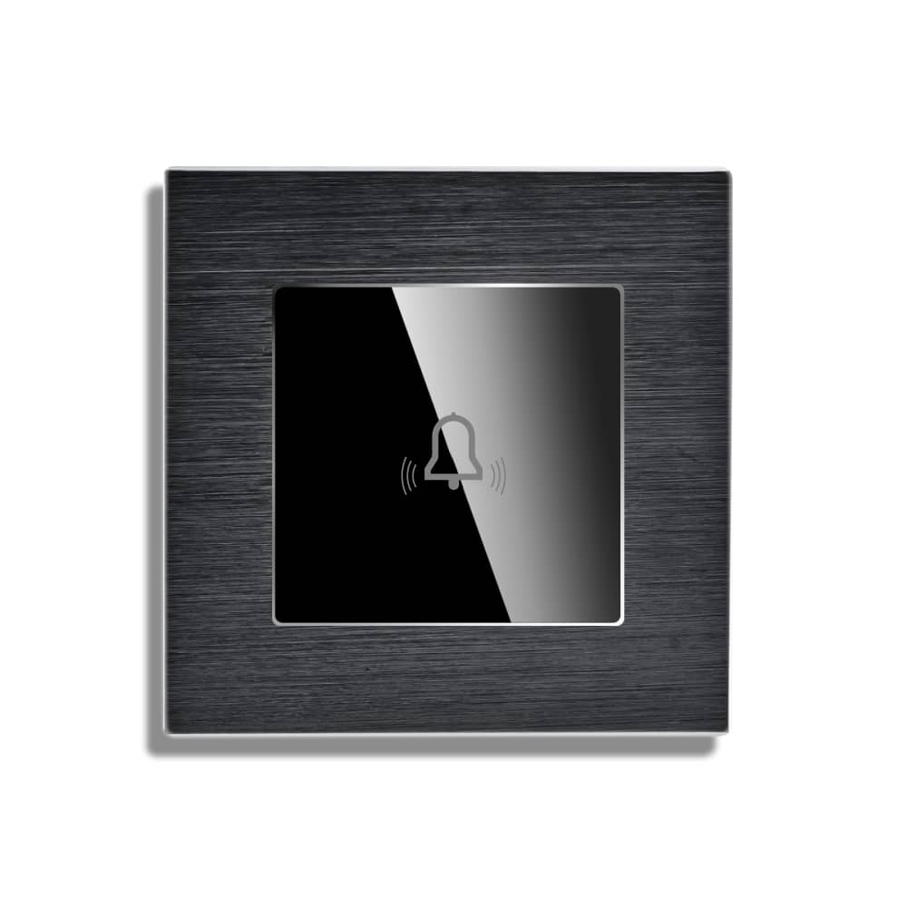 Buton Sonerie cu Touch, cu Revenire, din Sticla si Rama de Aluminiu LUXION — imaginea 2