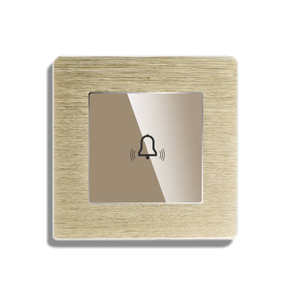 Buton Sonerie cu Touch, cu Revenire, din Sticla si Rama de Aluminiu LUXION — imaginea 2
