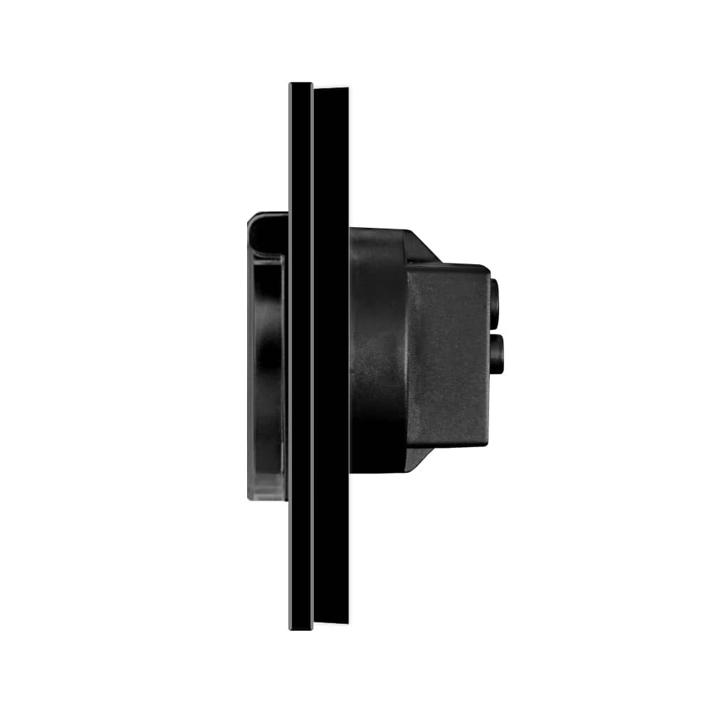 Priza Simpla cu Capac de Protectie LUXION cu rama din aluminiu — imaginea 3