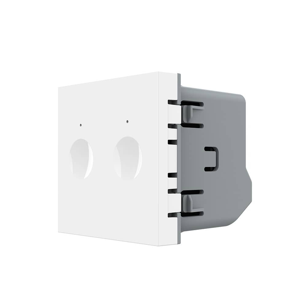 Modul Intrerupator Dublu cu Touch LIVOLO, protocol ZigBee, Alb — imaginea 1