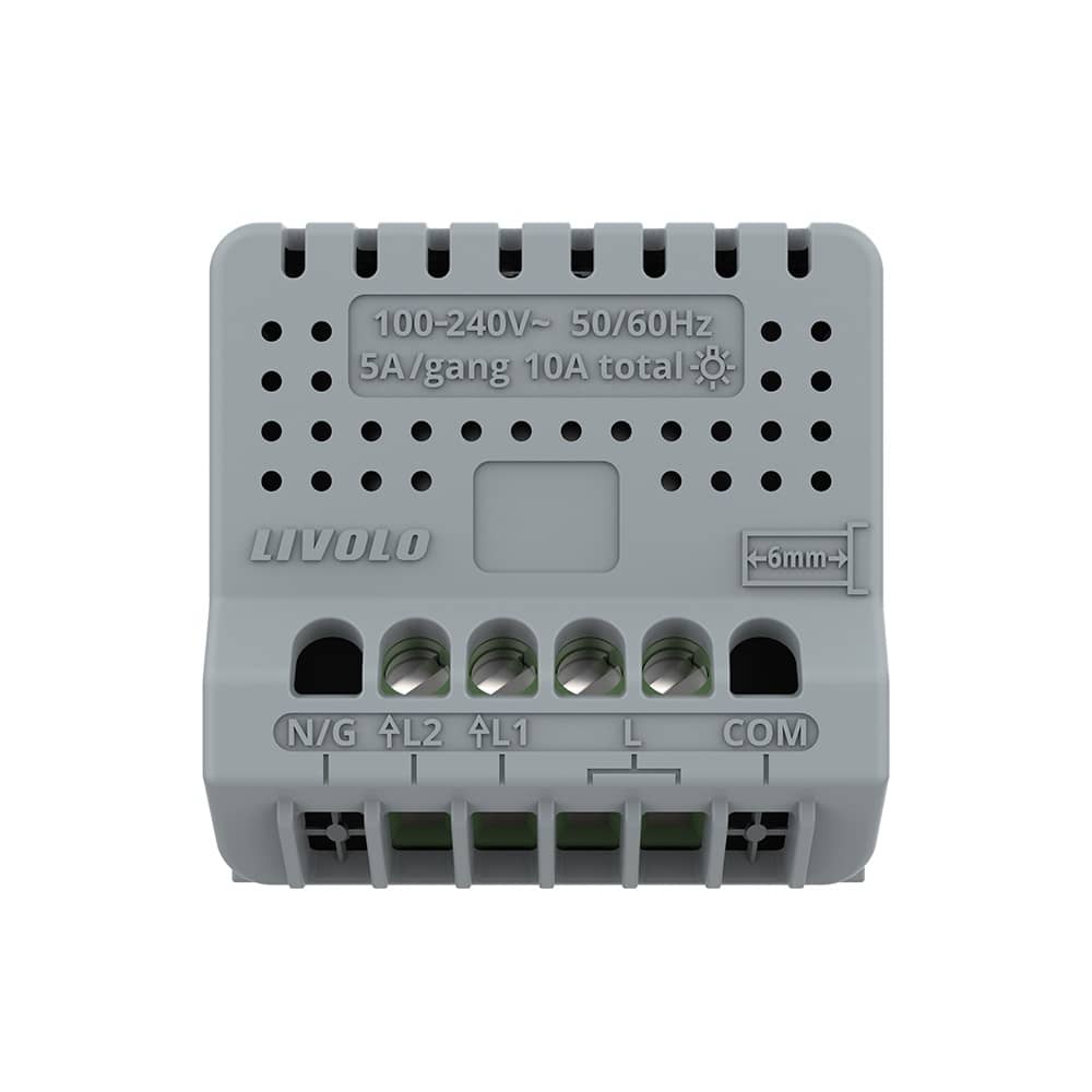 Modul Intrerupator Dublu cu Touch LIVOLO, protocol ZigBee, Alb — imaginea 4