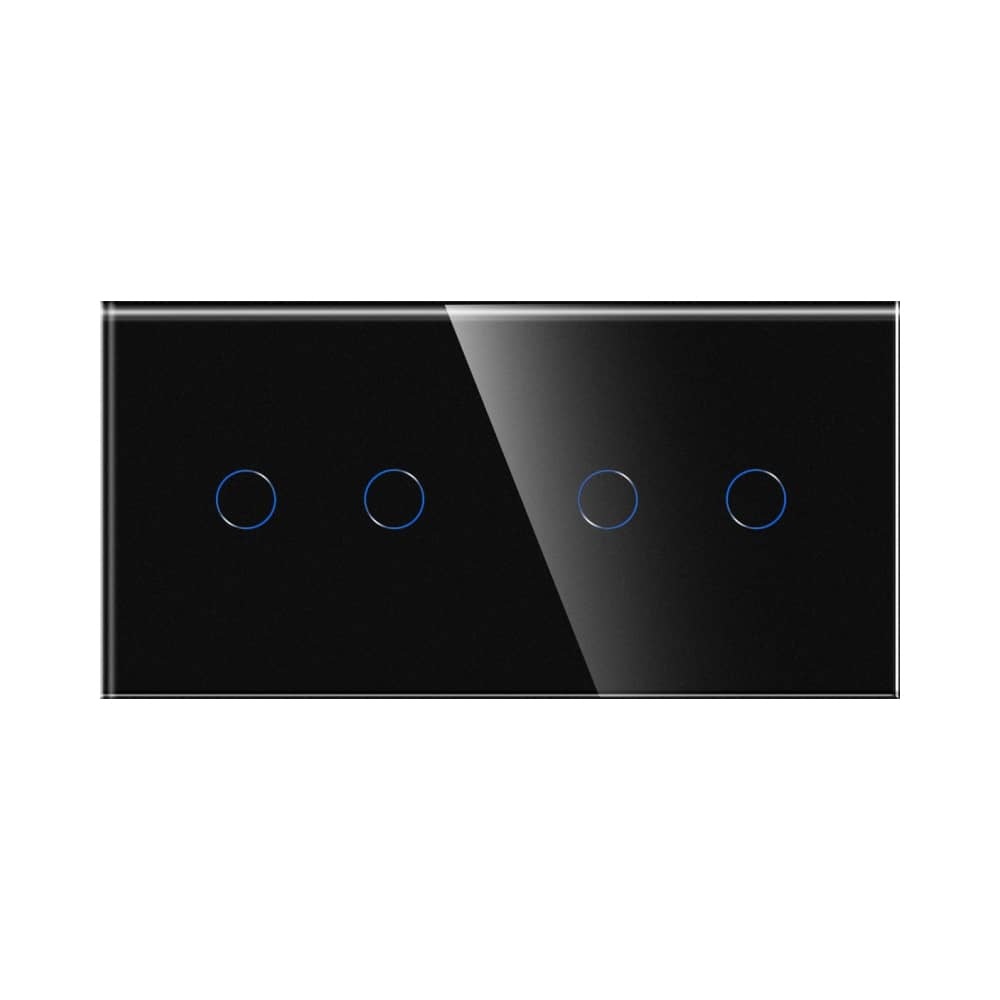 Intrerupator Dublu + Dublu cu Touch din Sticla LUXION — imaginea 2