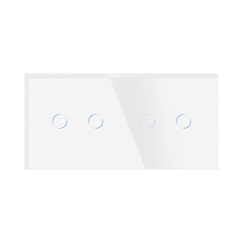 Intrerupator Dublu + Dublu cu Touch din Sticla LUXION — imaginea 2
