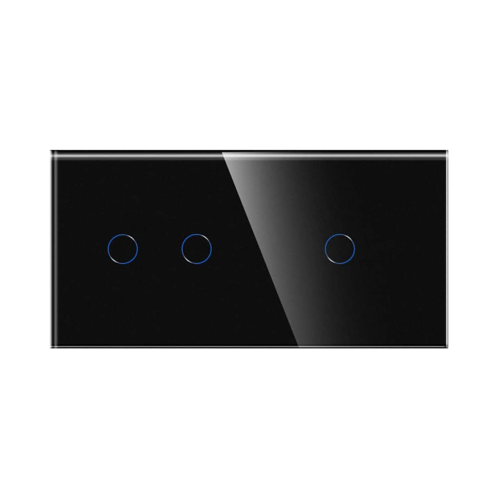 Intrerupator Dublu + Simplu cu Touch din Sticla LUXION — imaginea 2