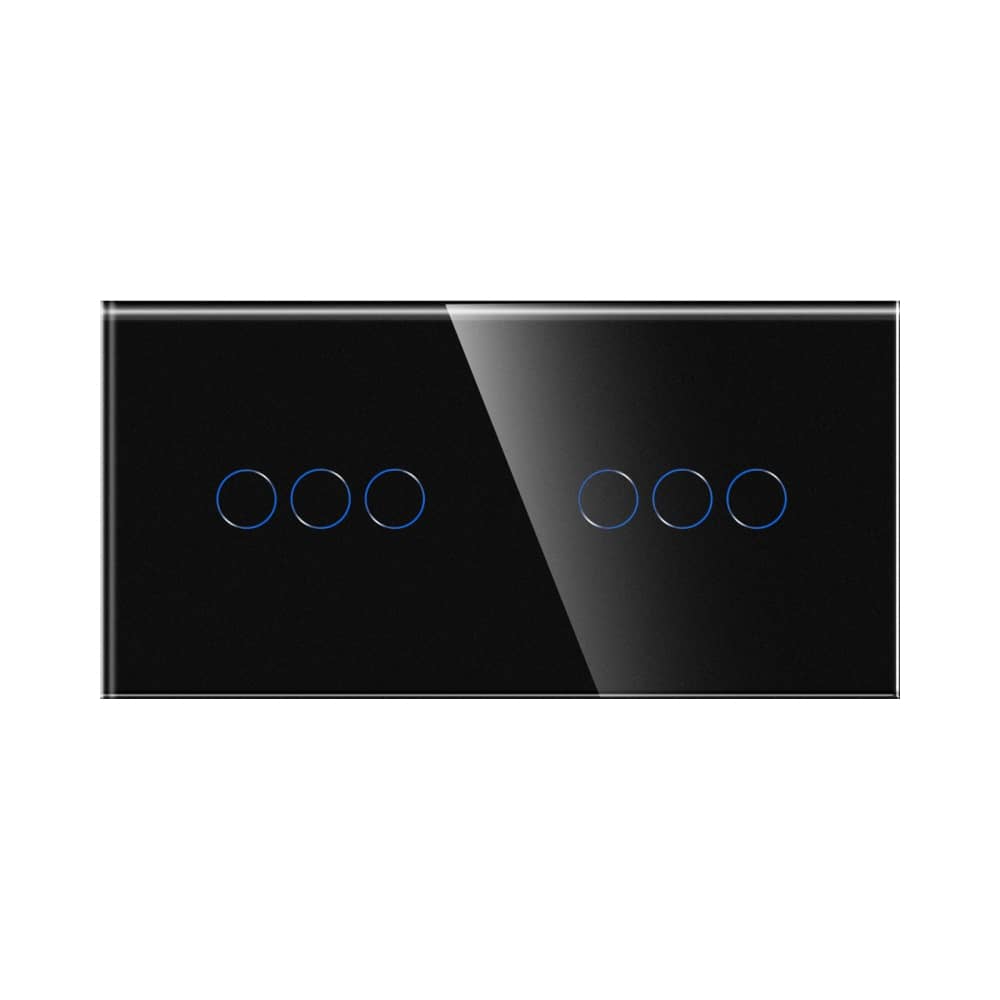 Intrerupator Triplu + Triplu cu Touch din Sticla LUXION — imaginea 2