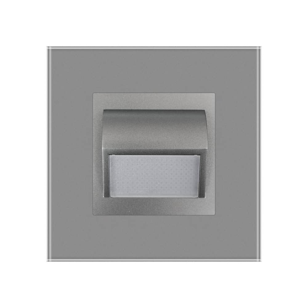 Lampa de Veghe LED cu Lumina Alb - Neutra LUXION cu Rama de Sticla — imaginea 2