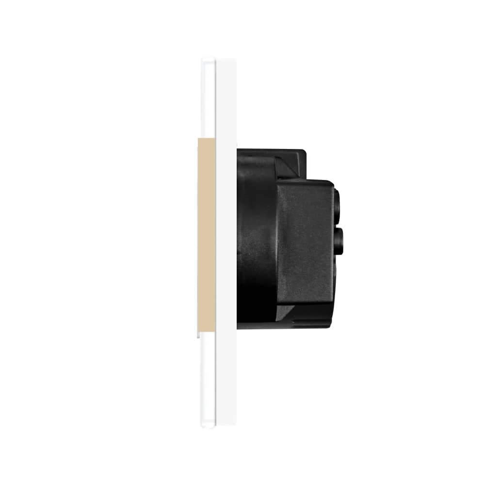 Intrerupator Dublu + Priza cu Rama din Sticla LUXION — imaginea 3
