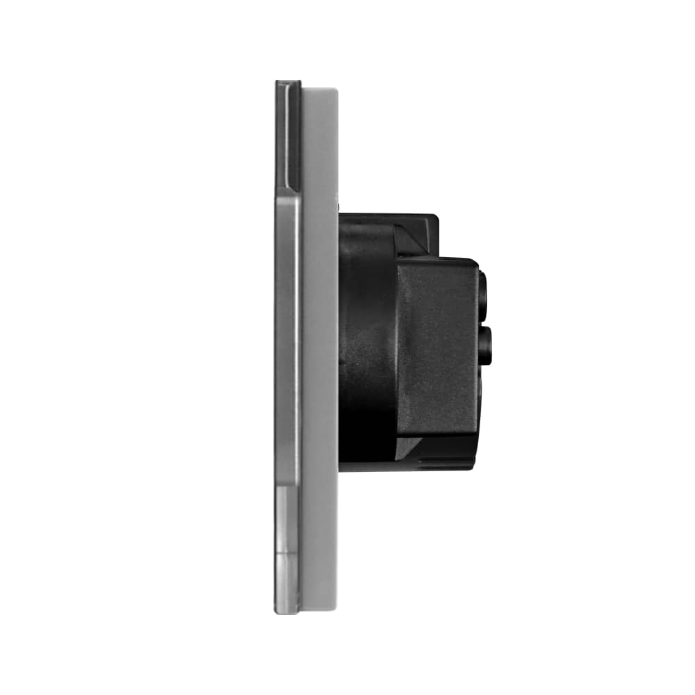 Intrerupator Triplu + Priza cu Rama din Sticla LUXION — imaginea 3