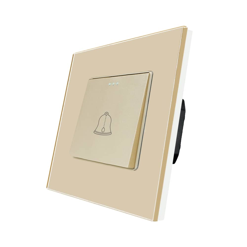 Buton de Sonerie Mecanic LUXION cu Rama din Sticla — imaginea 1