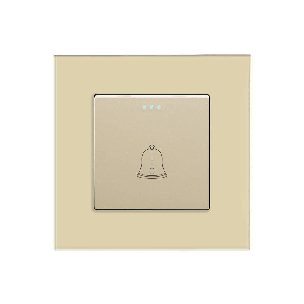 Buton de Sonerie Mecanic LUXION cu Rama din Sticla — imaginea 2