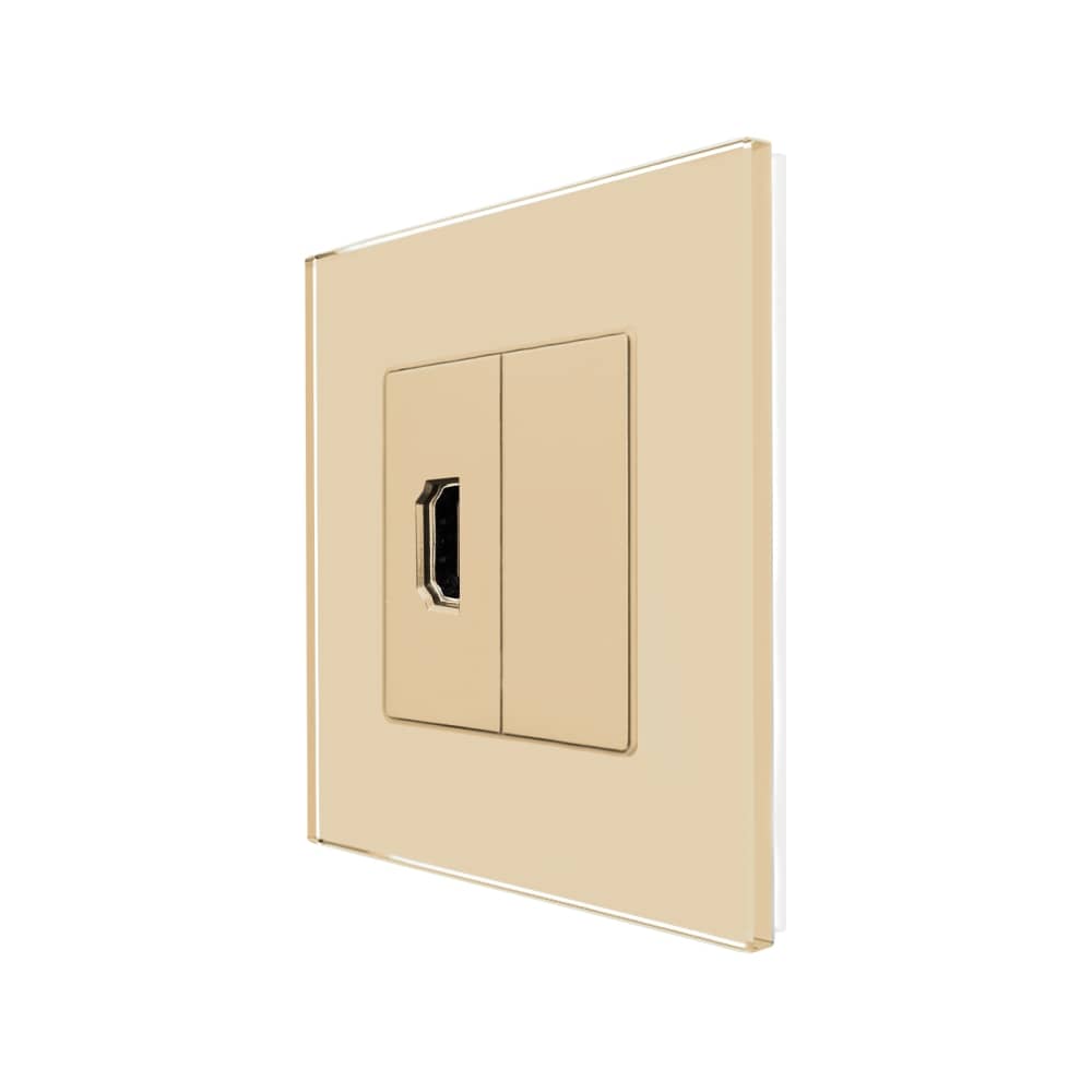 Priza HDMI cu Rama din Sticla LUXION — imaginea 1