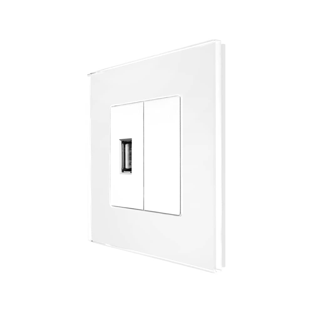 Priza USB + Blank cu Rama din Sticla LUXION — imaginea 1
