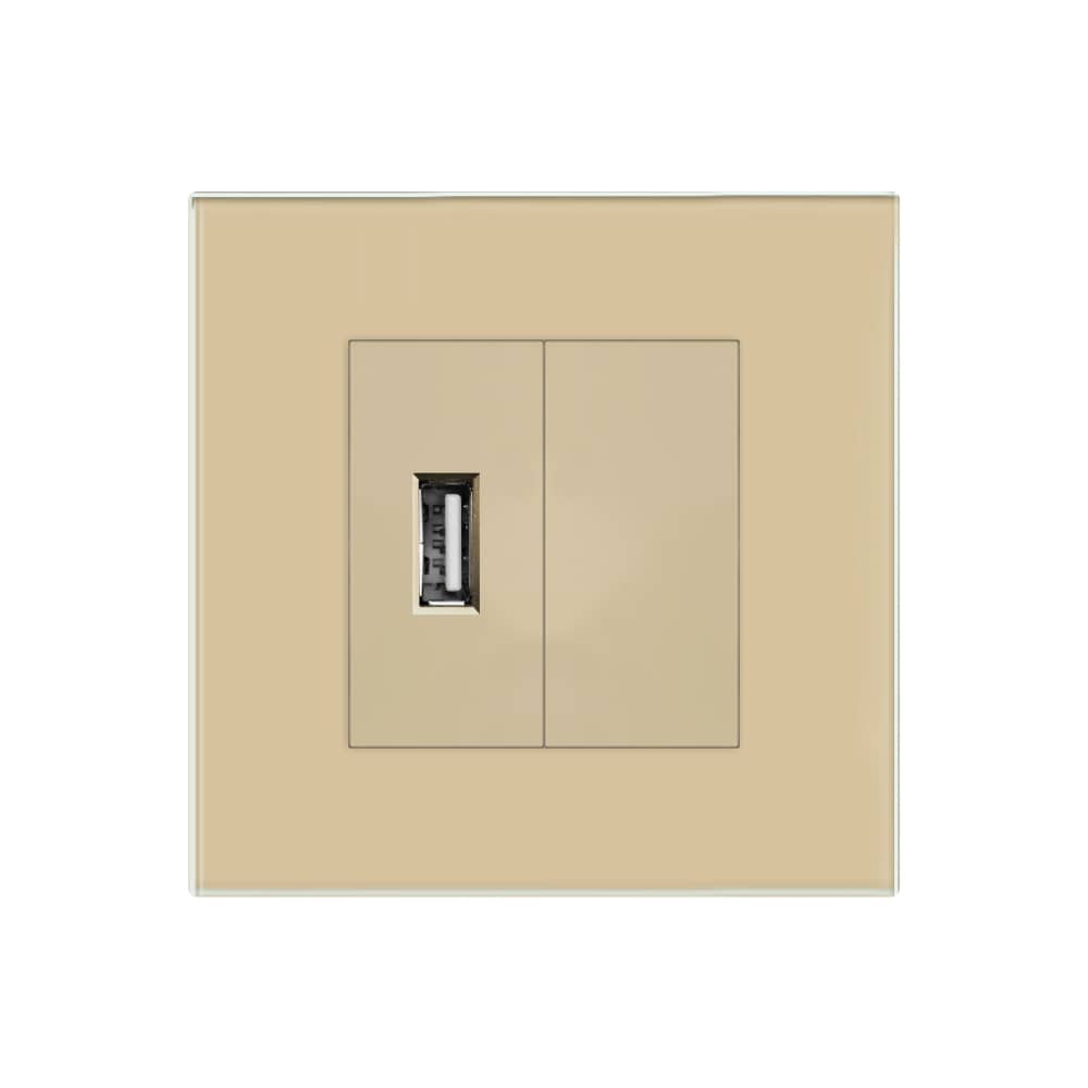 Priza USB + Blank cu Rama din Sticla LUXION — imaginea 2
