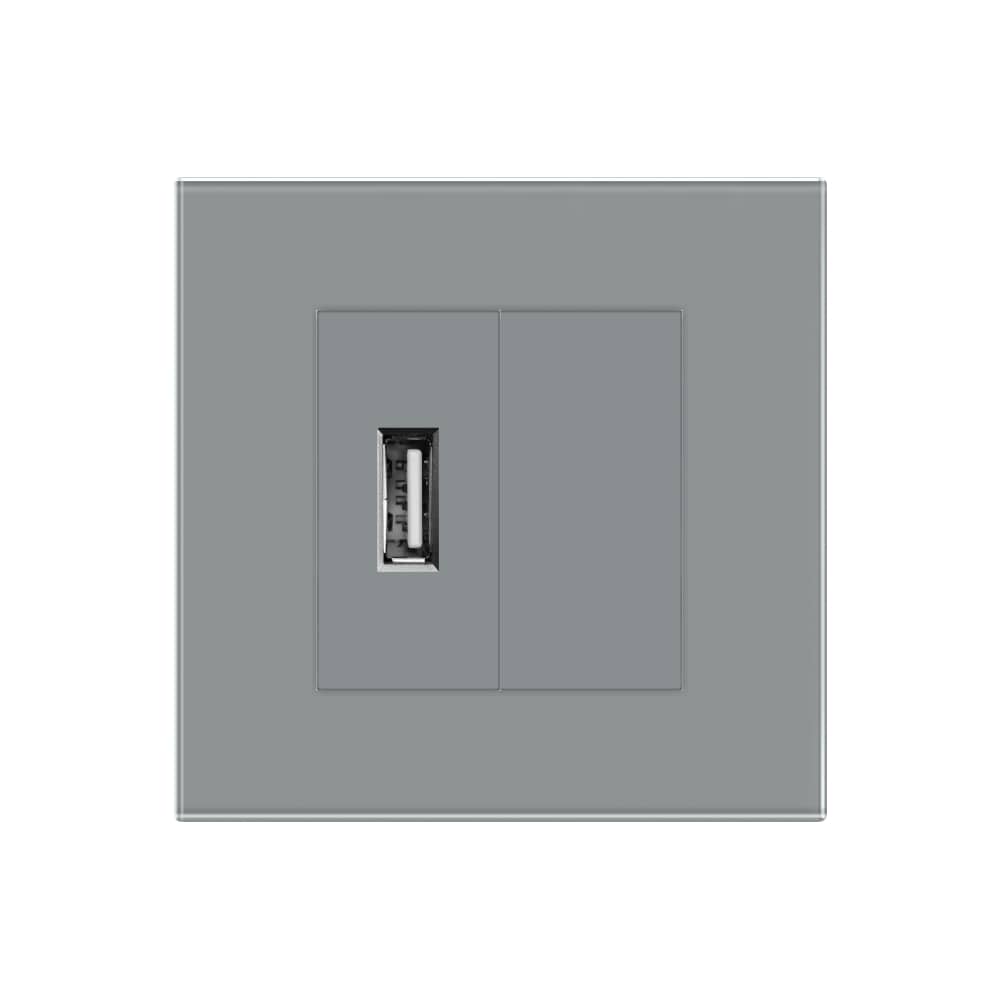 Priza USB + Blank cu Rama din Sticla LUXION — imaginea 2