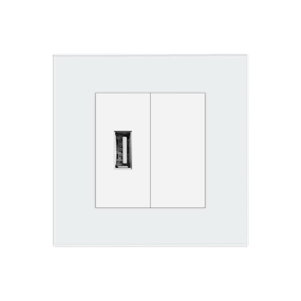 Priza USB + Blank cu Rama din Sticla LUXION — imaginea 2
