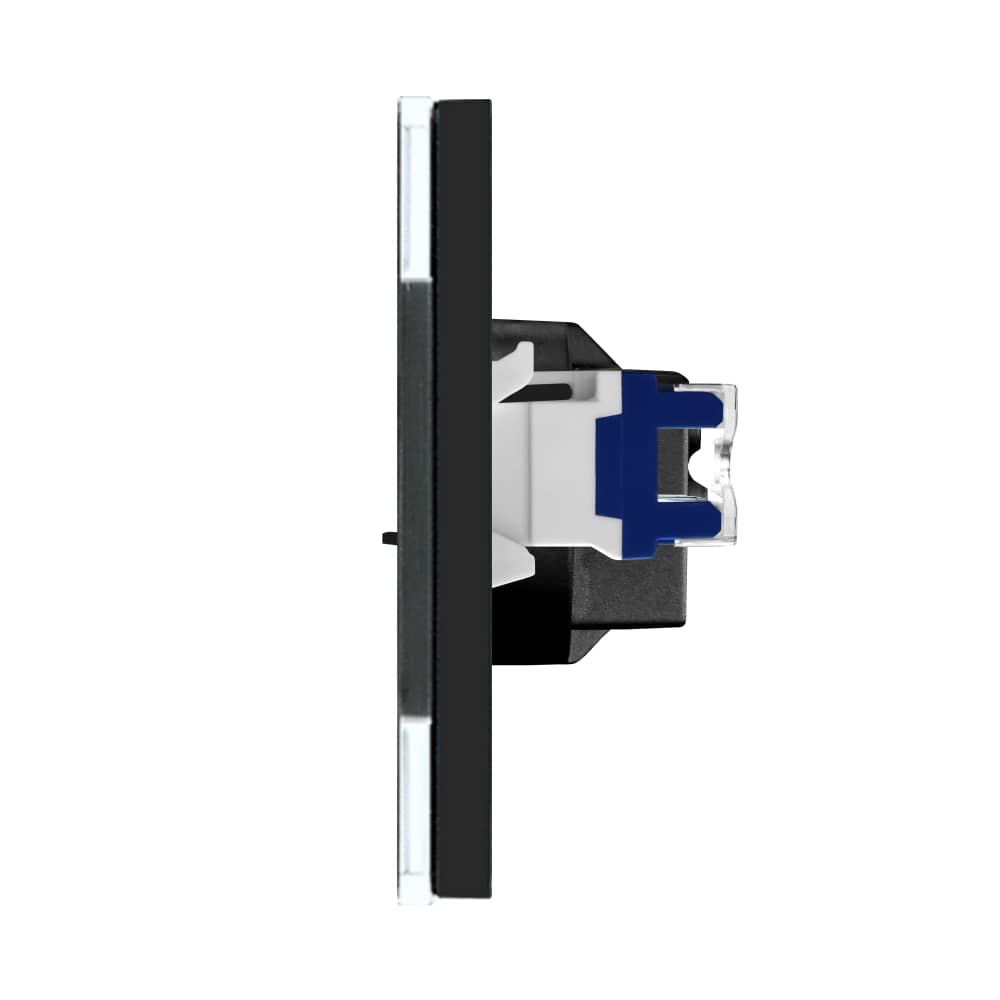 Priza Schuko + TV + Internet cu Rama Din Sticla LUXION — imaginea 3