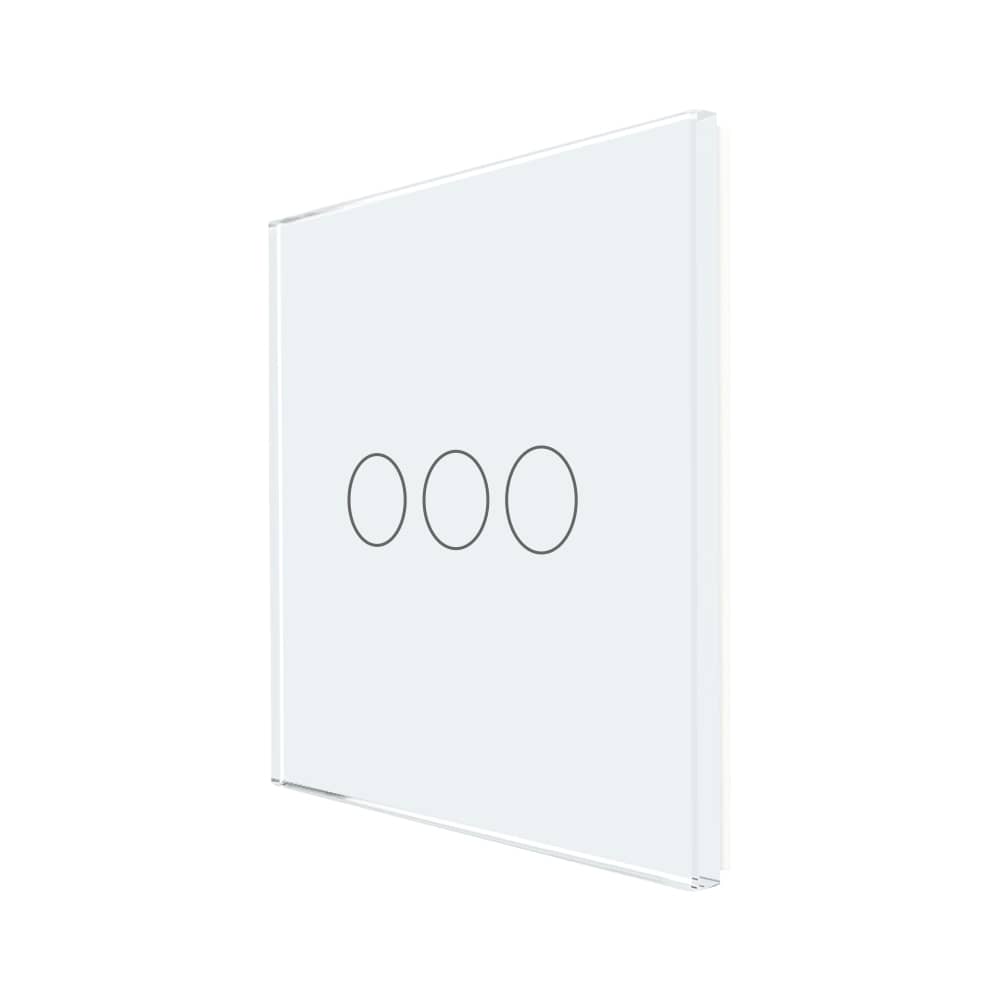 Panou Intrerupator Triplu cu Touch Din Sticla LUXION — imaginea 1