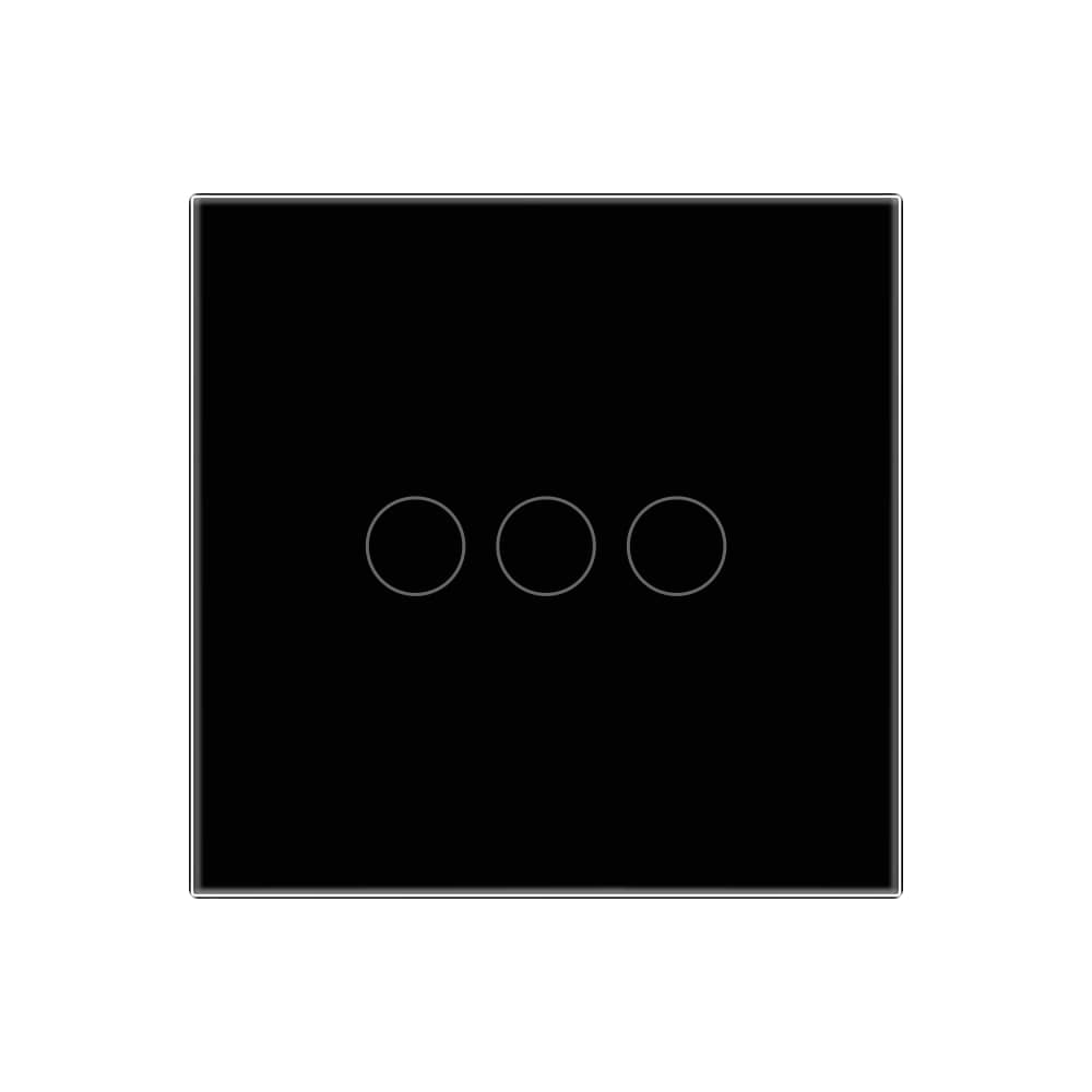 Panou Intrerupator Triplu cu Touch Din Sticla LUXION — imaginea 2
