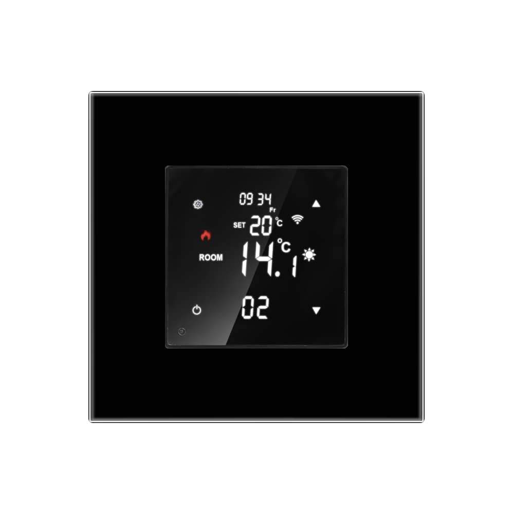 Termostat Wi-Fi pentru incalzirea electrica si pe gaz LUXION cu Rama din Sticla — imaginea 2