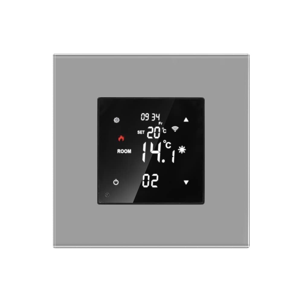 Termostat Wi-Fi pentru incalzirea electrica si pe gaz LUXION cu Rama din Sticla — imaginea 2