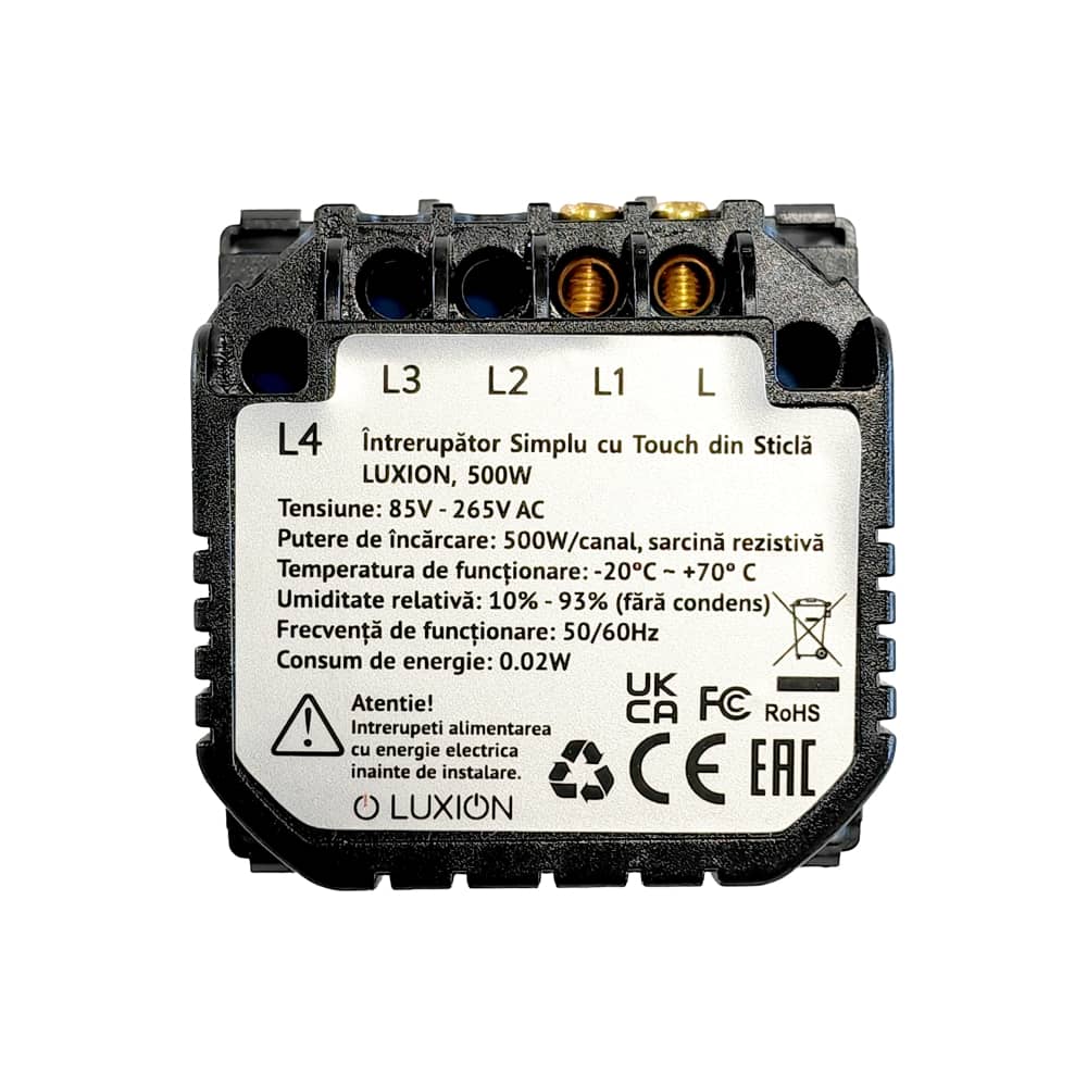 Modul Intrerupator Simplu din Silicon cu Touch LUXION — imaginea 4